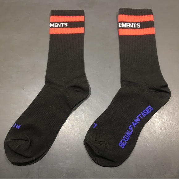 Vetements Socks Sexual Fantasies Black - Picture 1 of 4